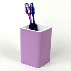 Square Lilac Toothbrush Holder